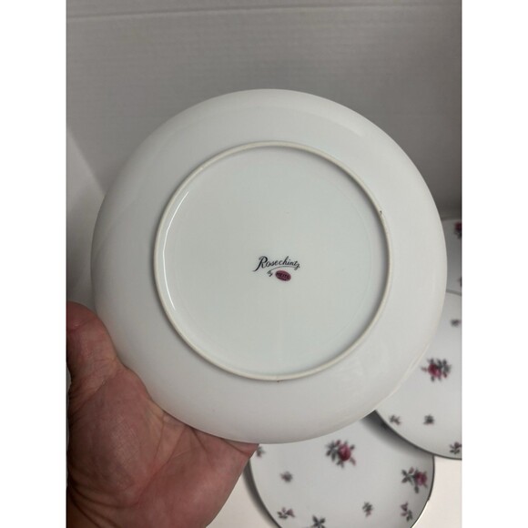Vintage Rosechintz By Meito Japan 7.5/8 X 7.5/8 Salad Plates Fine China Set of 8 - Picture 6 of 9